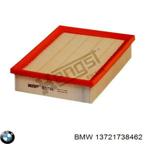 Елемент повітряного фільтра BMW 13721738462 ціна, від 5.73 USD