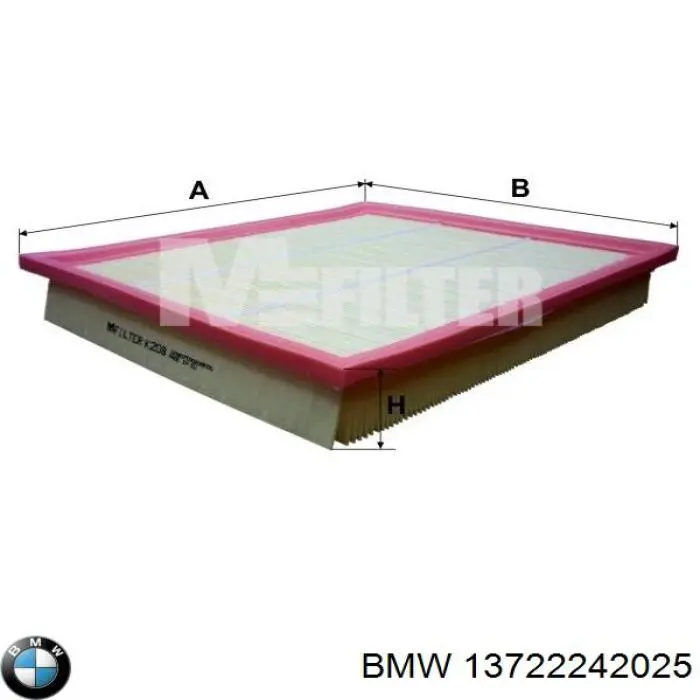 Купити 13722242025 BMW Автомобільний фільтр повітря