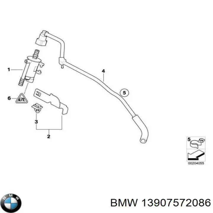 13907572086 BMW Клапан вентиляції газів паливного бака