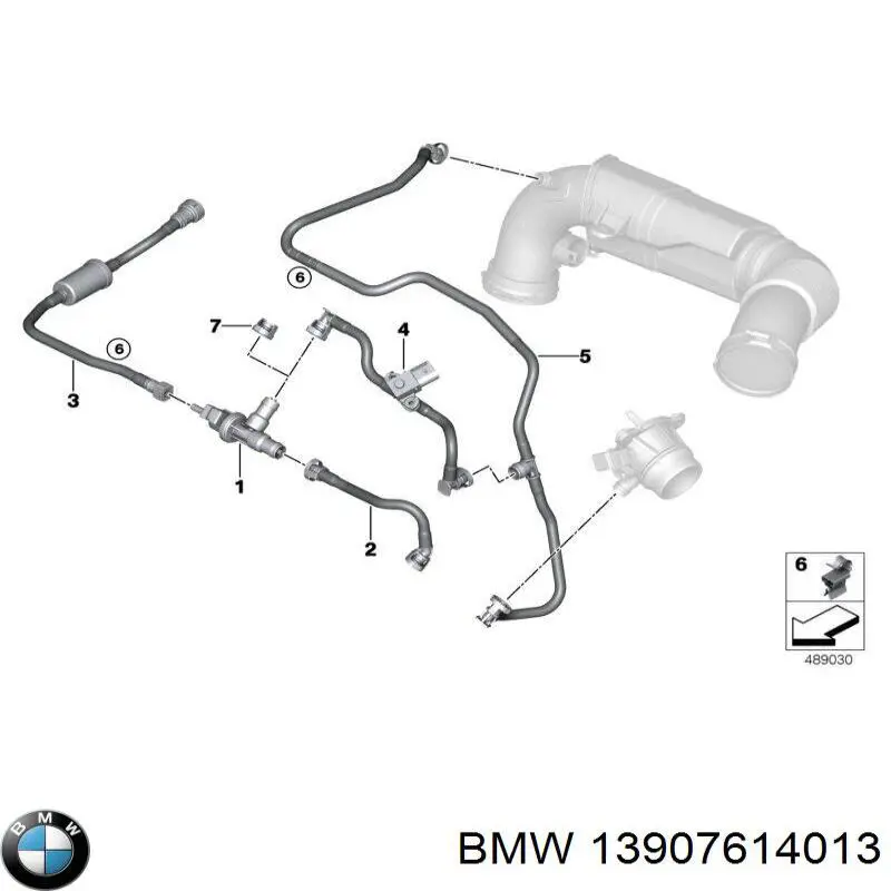 13907614013 BMW клапан вентиляції газів паливного бака