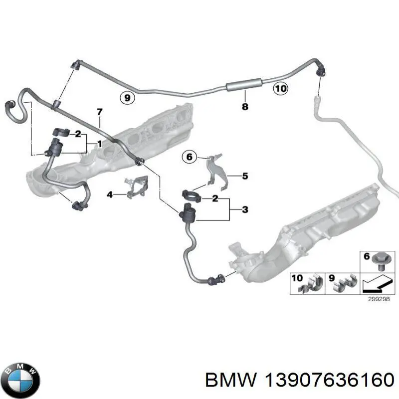 Клапан вентиляції бензобака BMW 13907636160 ціна, від 30.67 USD