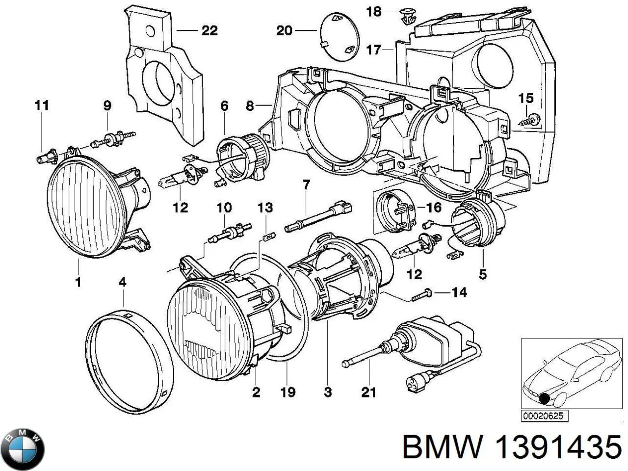 Купити 67168351633 BMW Регулятор висоти фари