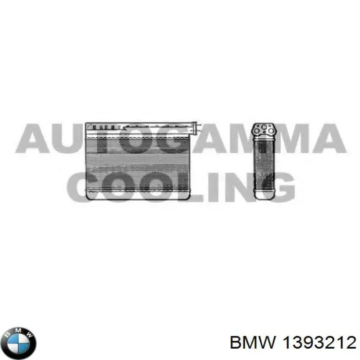 1393212 BMW Радіатор опалювача салону