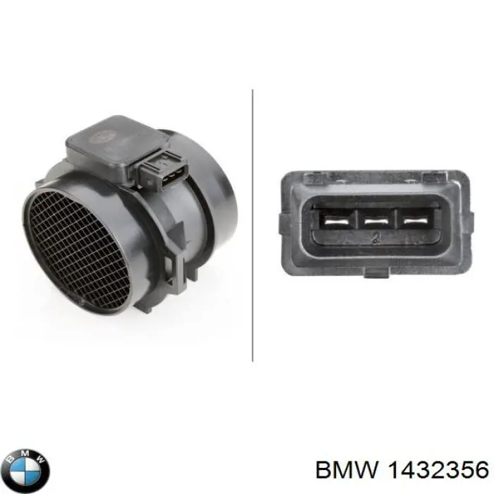 Датчик масової витрати повітря BMW 1432356 ціна, від 53.35 USD