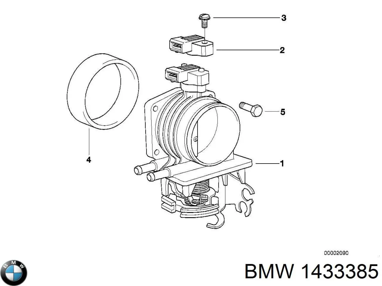 Заслінка повітряна BMW 1433385