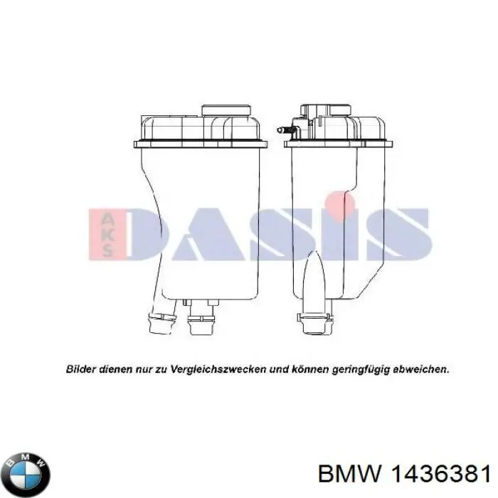 Купити 1436381 BMW Водяний бачок системи охолодження