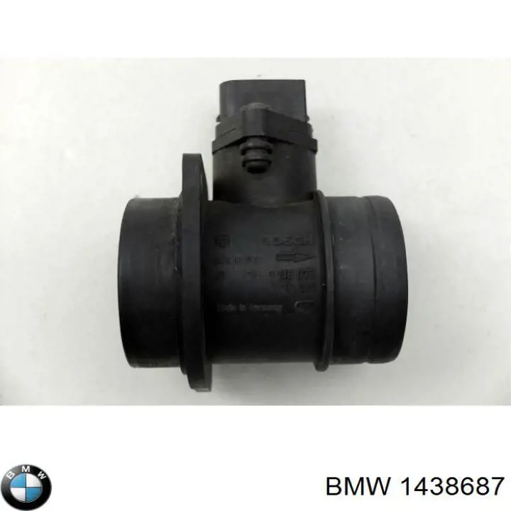 1438687 BMW датчик потоку (витрати повітря, витратомір MAF - (Mass Airflow))