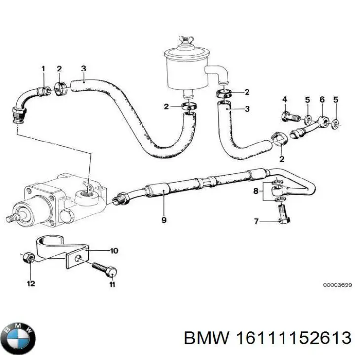 Купити 16111152613 BMW 
