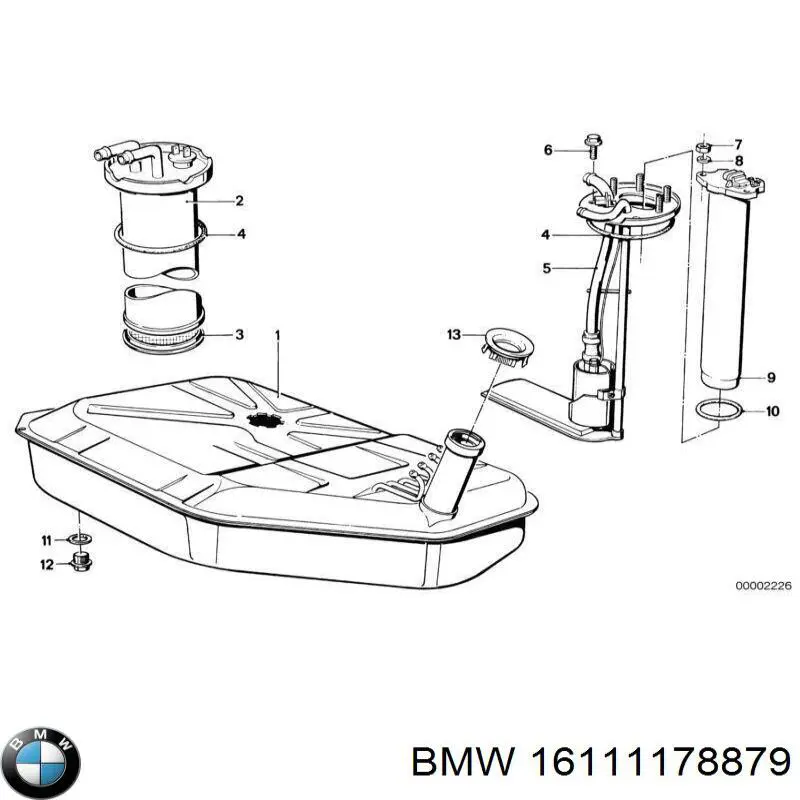 16111178879 BMW Бак паливний