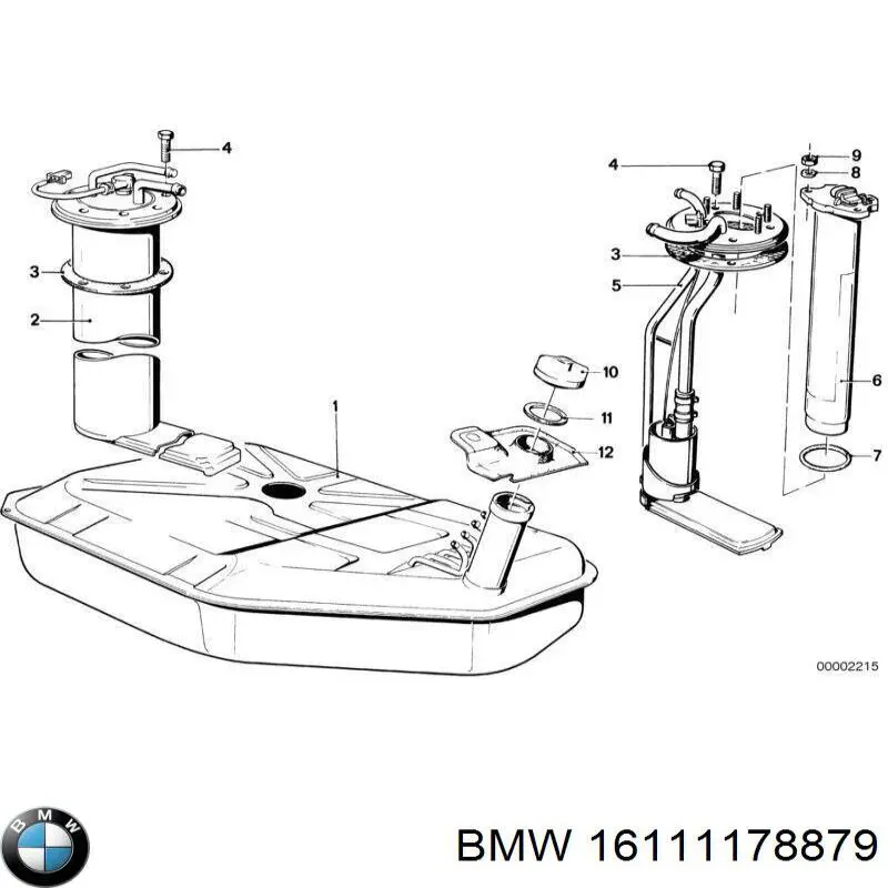 Купити 16111178879 BMW Бак паливний додатковий