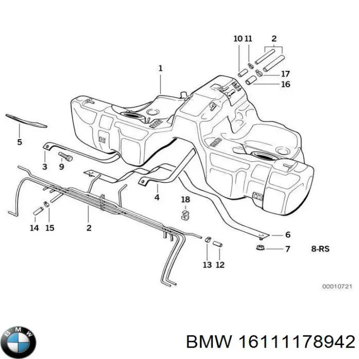 Купити 16111178942 BMW Бак паливний додатковий