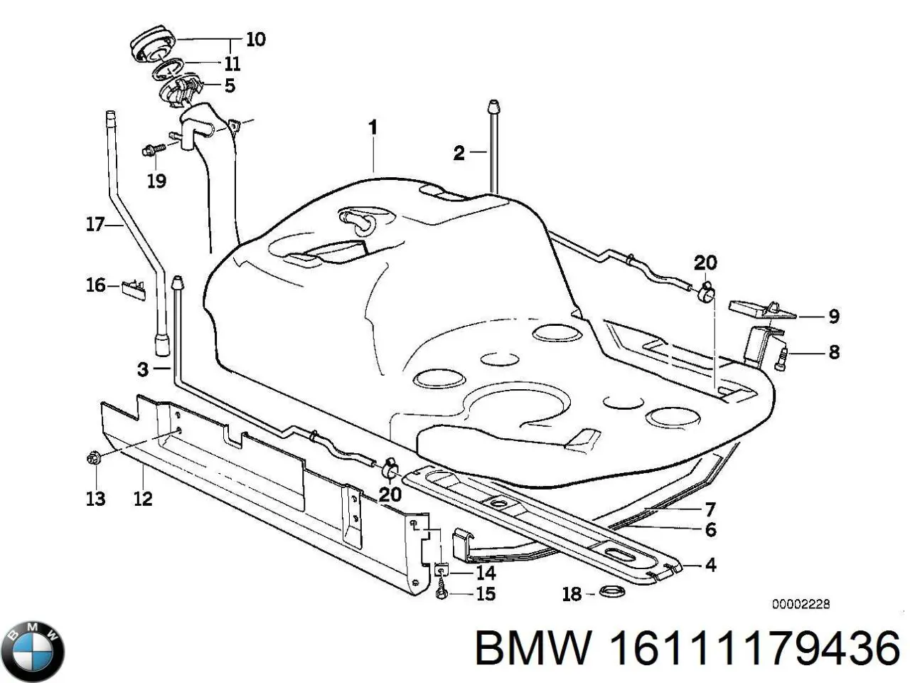 Купити Паливний бак BMW 5  E34