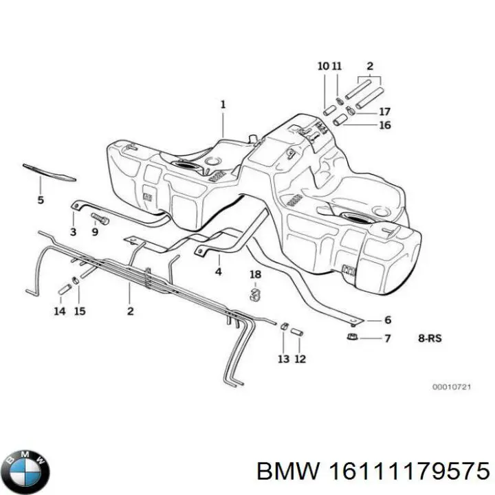 Купити 16111179575 BMW Кронштейн баку паливного