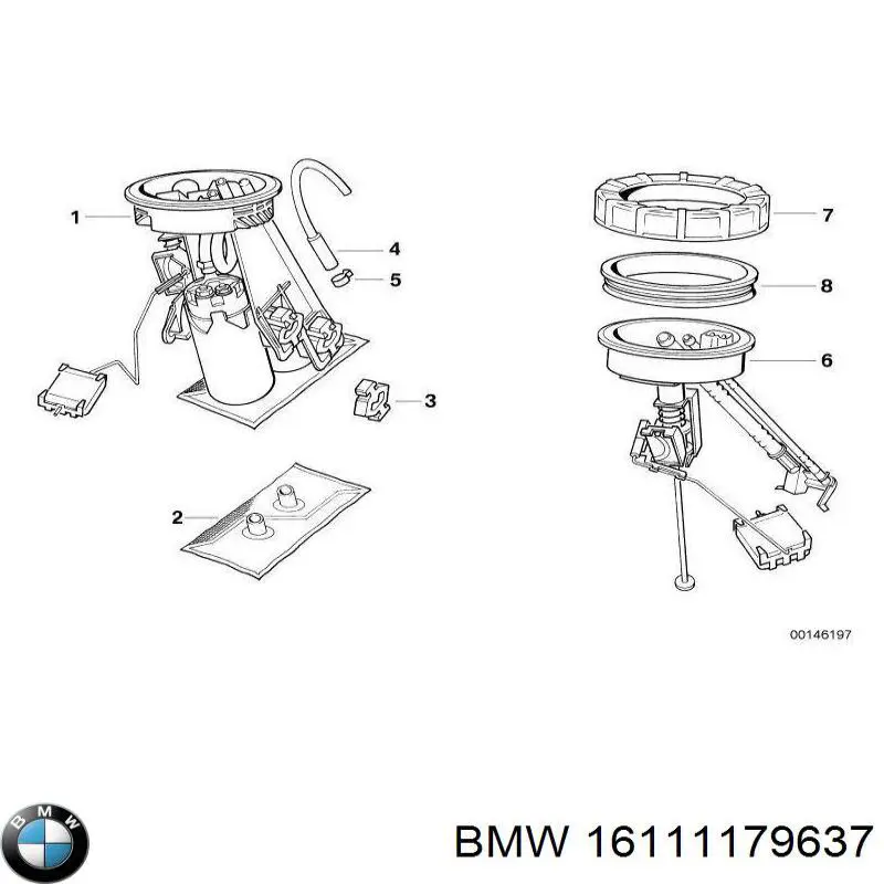 Прокладка датчика рівня (топл.бак) BMW 16111179637 ціна, від 5.49 USD
