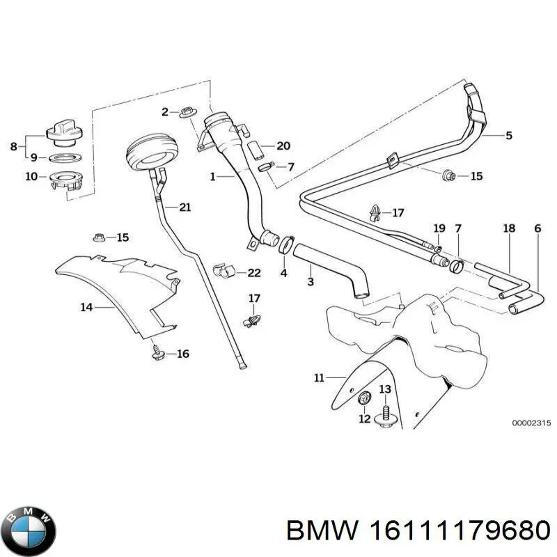 Купити 16111179680 BMW 