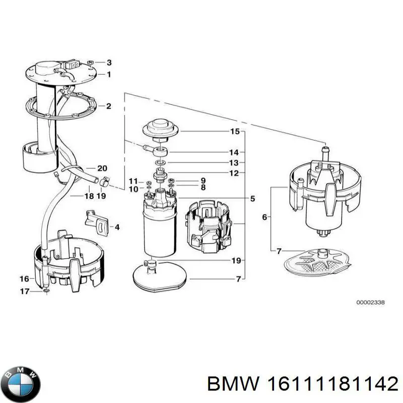 Купити 16111181142 BMW 