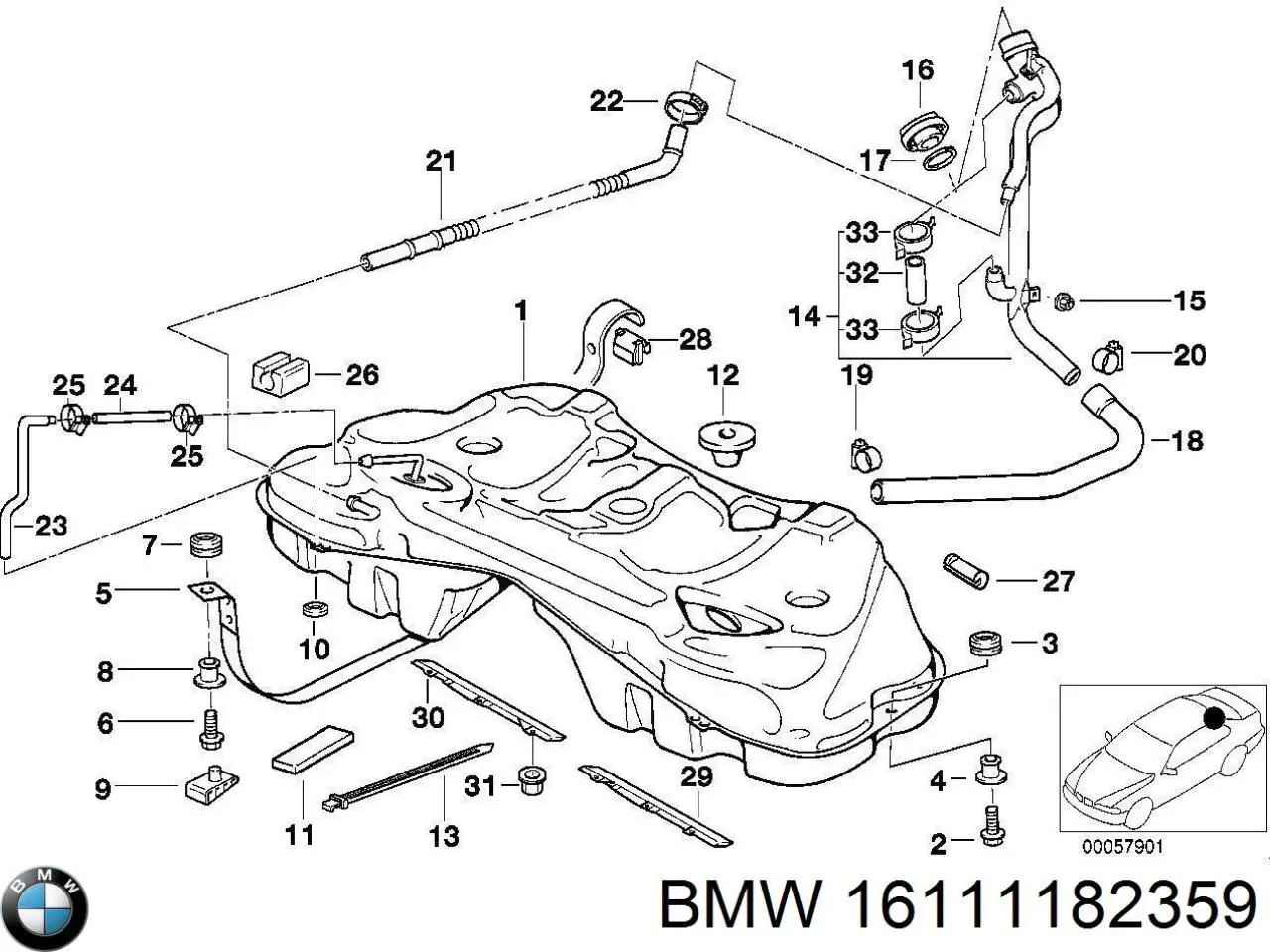 Купити 16111182359 BMW 
