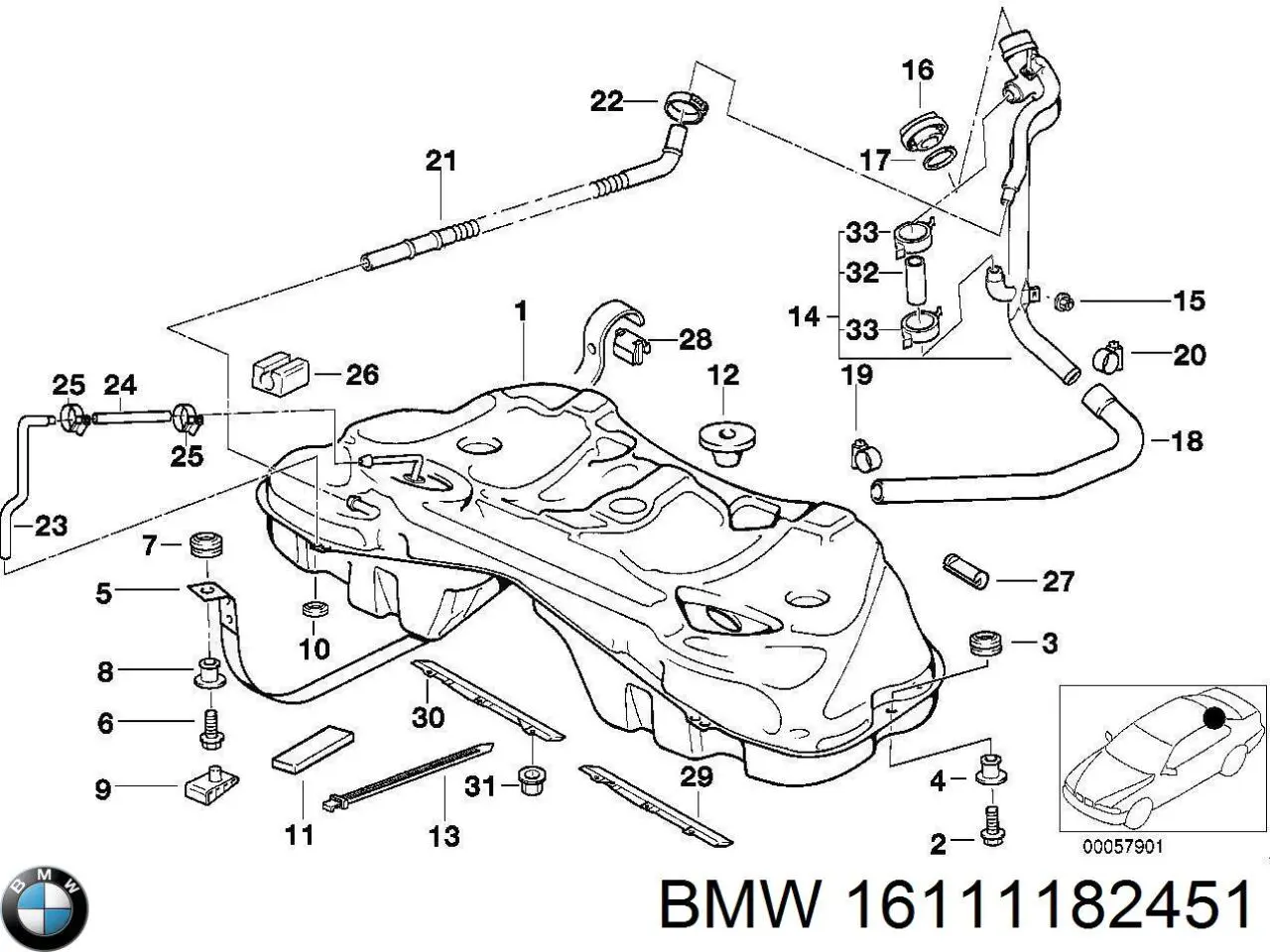 Купити 16111182451 BMW 