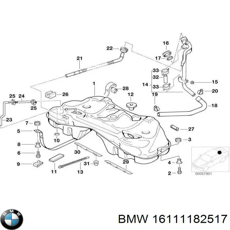 Купити 16111182517 BMW 
