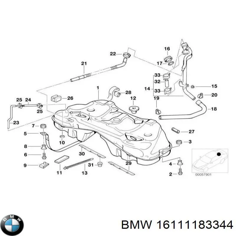  Паливний бак BMW 7 