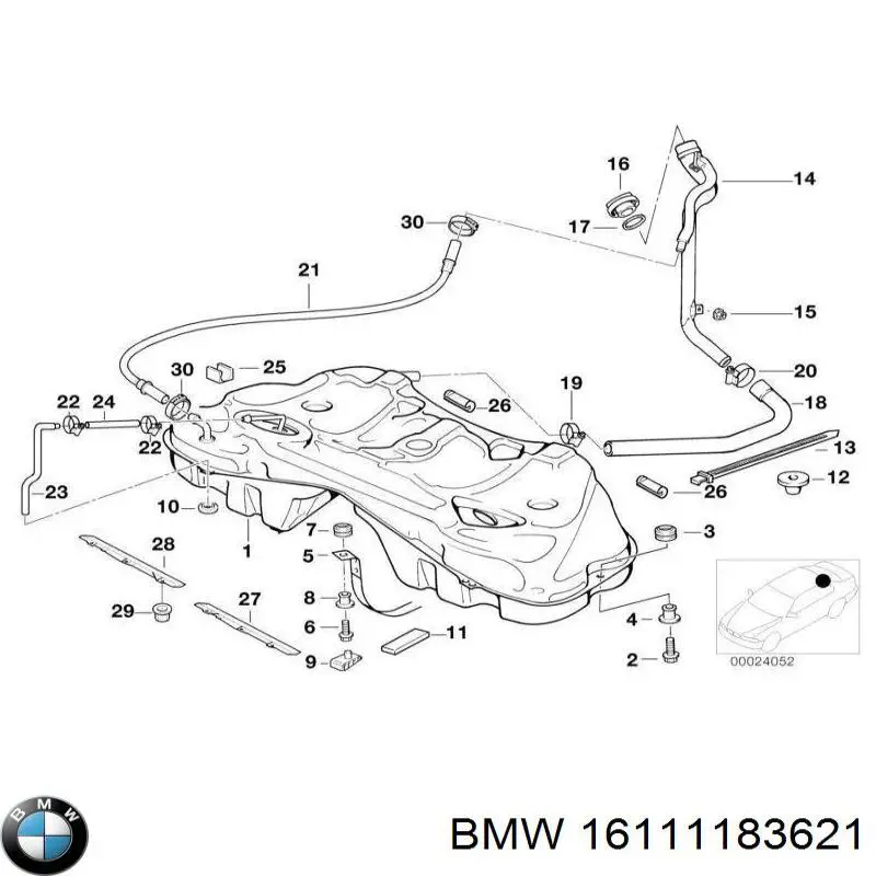 Купити 16111183621 BMW 