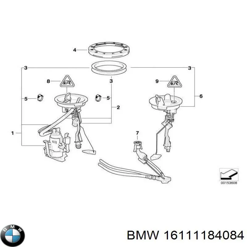 Купити 16111184084 BMW Прокладка датчика рівня (топл.бак)