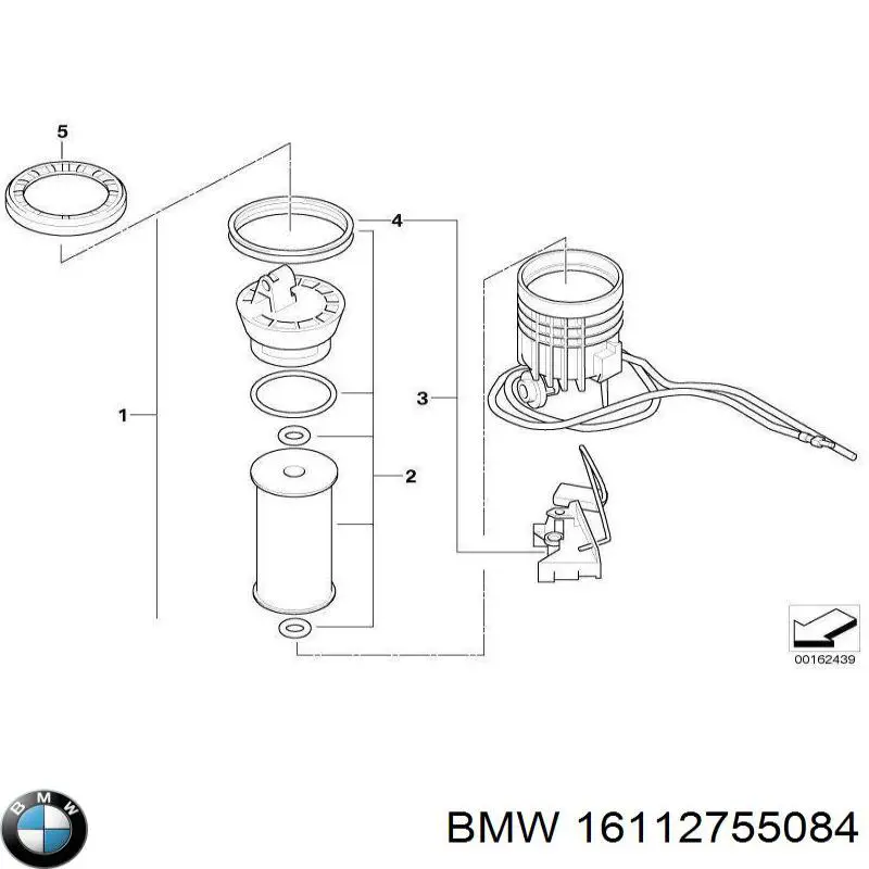 Корпус паливного фільтра BMW 16112755084 ціна, від 273.47 USD