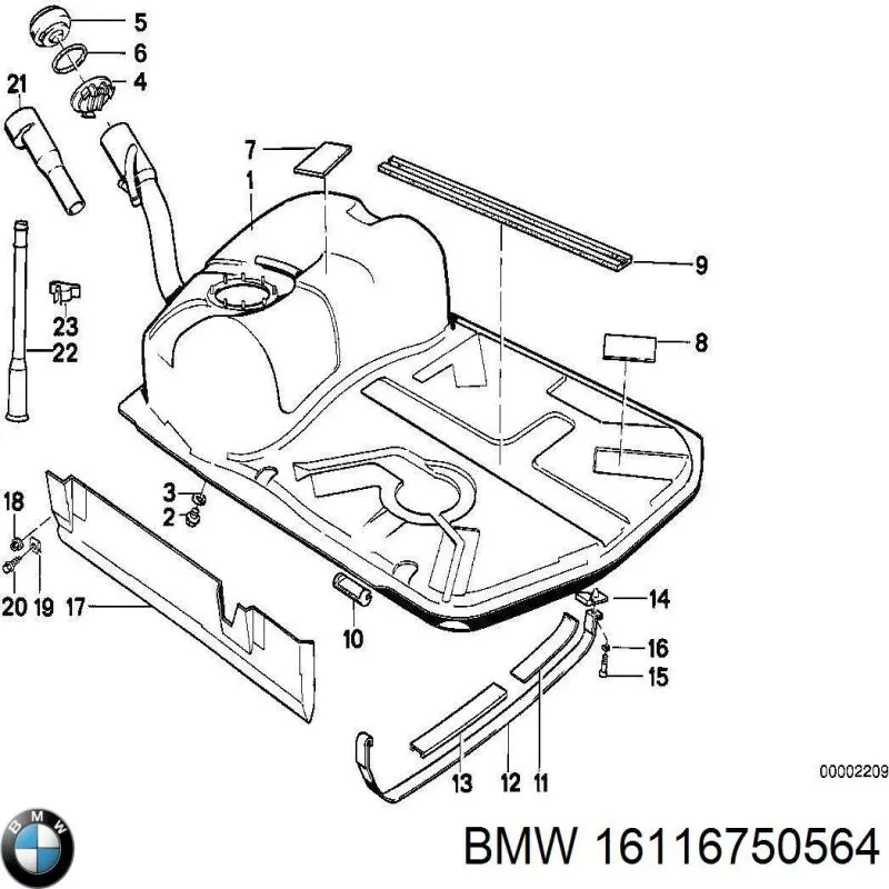 Пробка паливного бака Mercedes E седан (W210) (1995 - 2002) ціна, від 5.83 USD