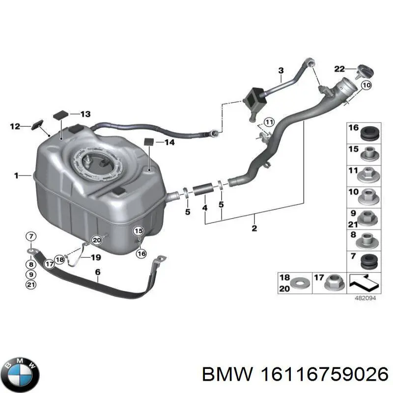  BMW 16116759026 ціна, від 25.33 USD