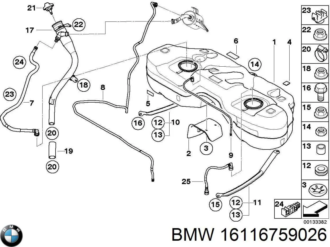 Купити 16116759026 BMW 
