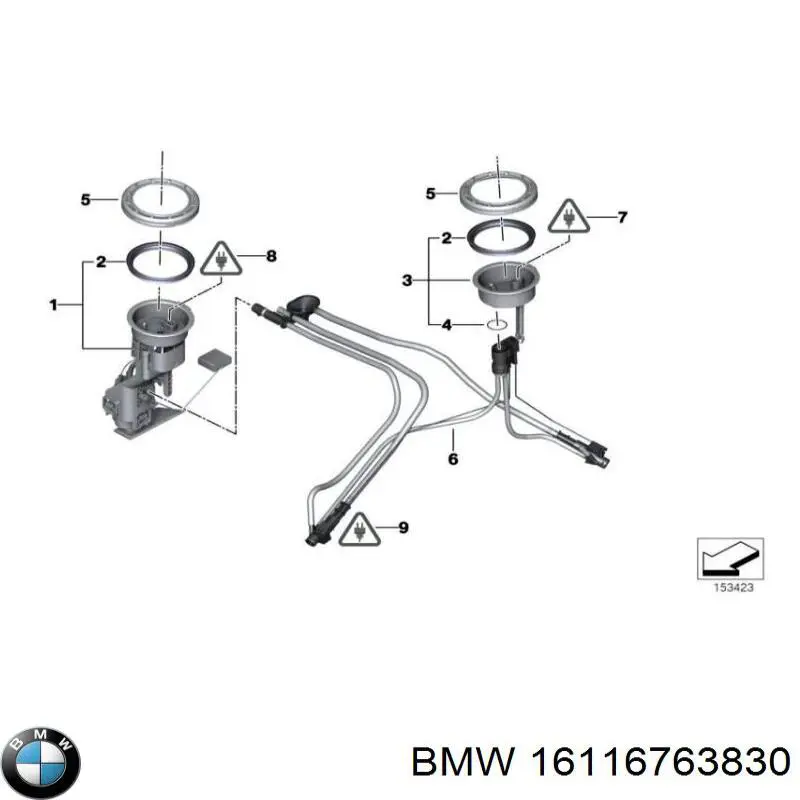Датчик рівня палива в баку, лівий BMW 16116763830 ціна, від 1.10 USD