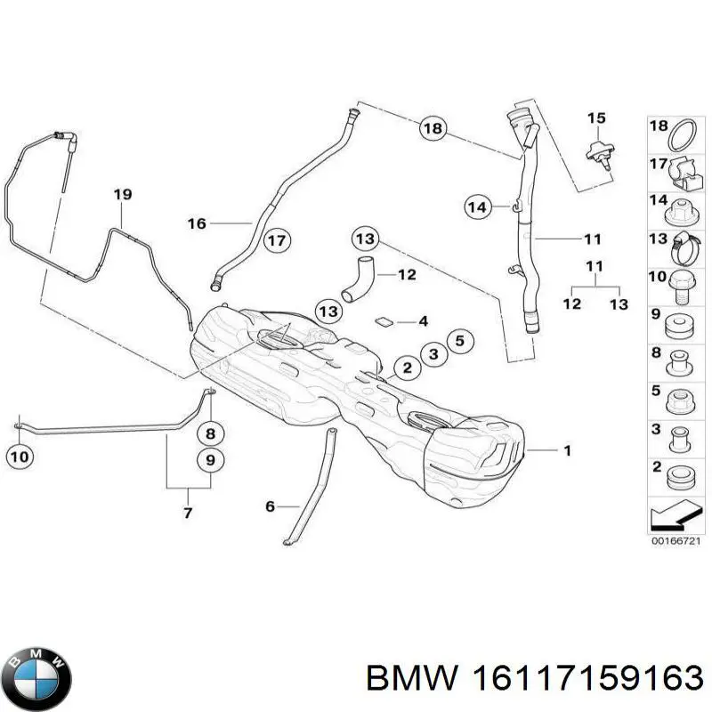 Бензобак на BMW 1 (E81, E87)