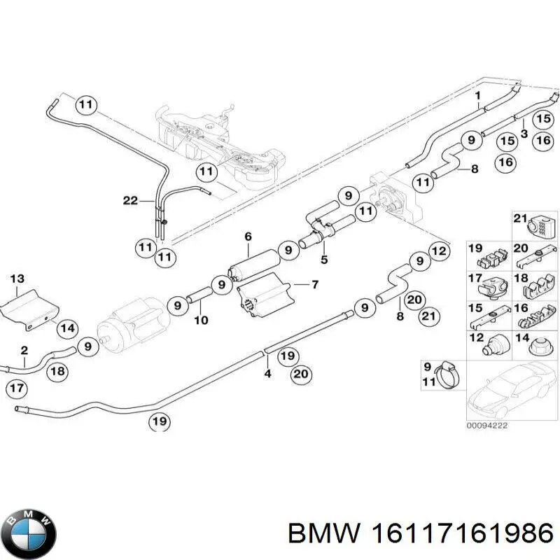  BMW 16117161986 ціна, від 12.94 USD