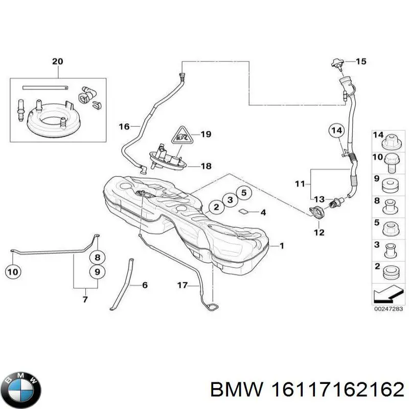 16117162162 BMW Бак паливний