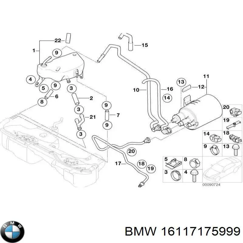  BMW 16117175999 ціна, від 46.35 USD