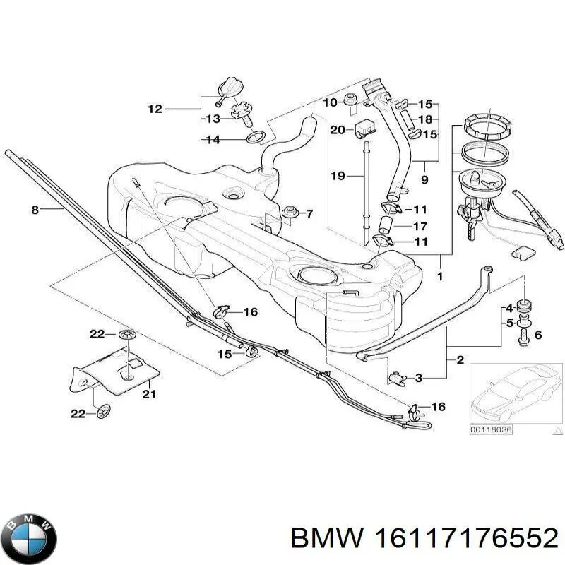  BMW 16117176552 ціна, від 860 UAH
