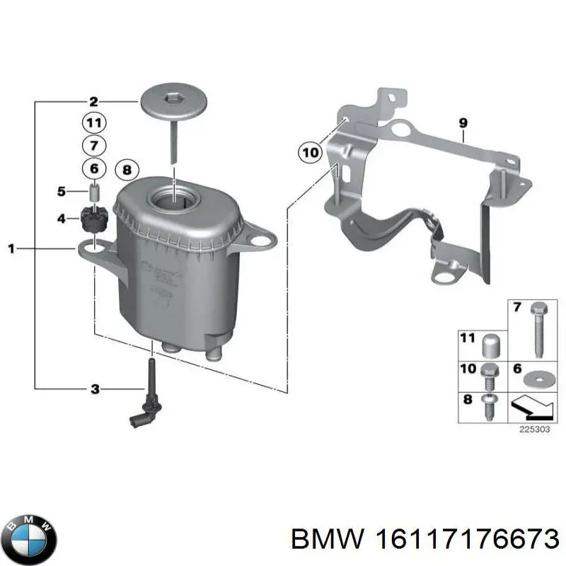  BMW 16117176673 ціна, від 38.00 USD