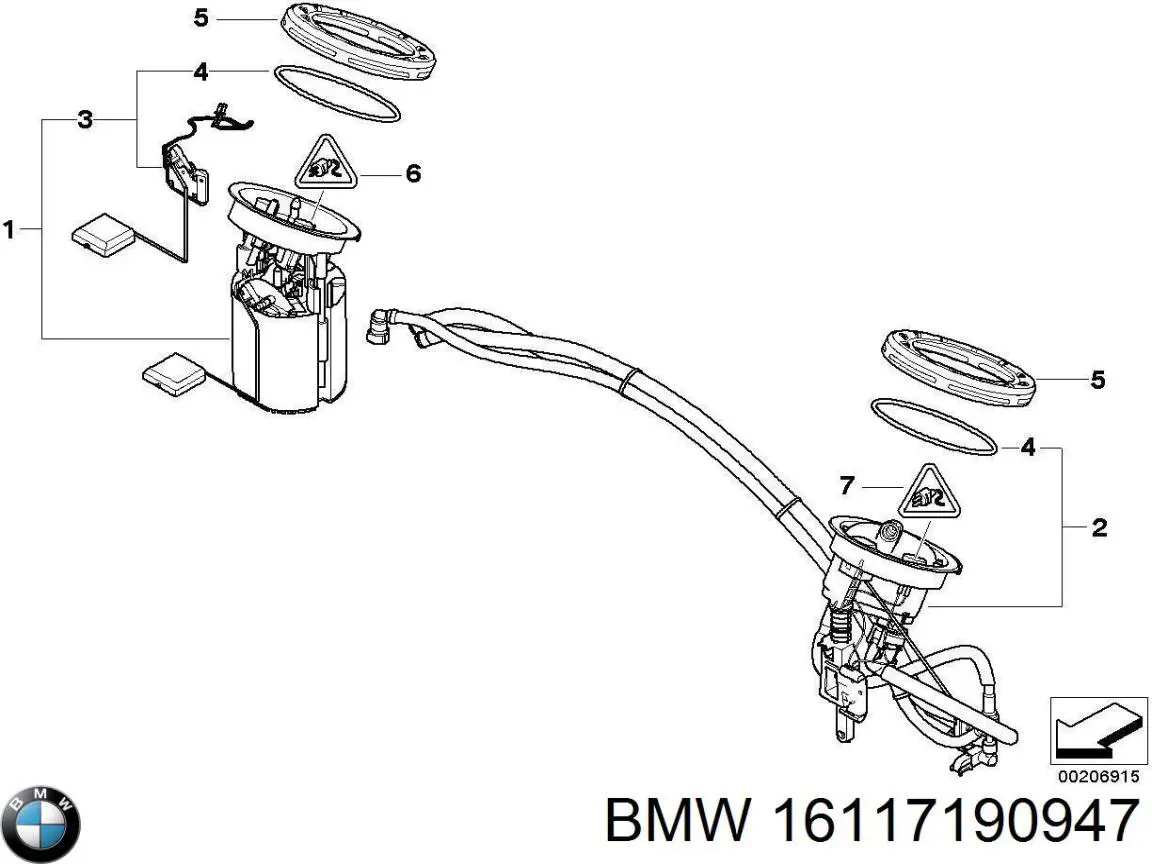 Купити 16117190947 BMW Датчик рівня палива в бензобаку