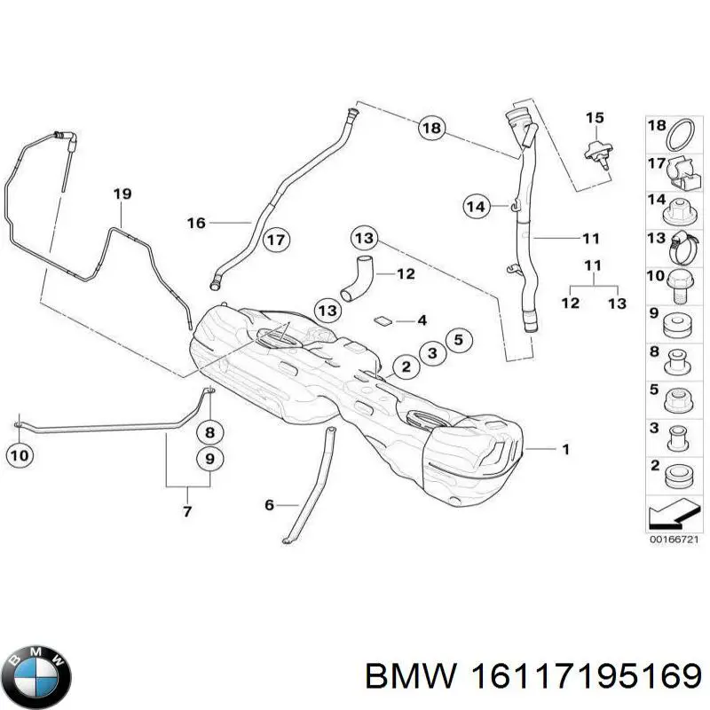Купити 16117195169 BMW Кронштейн баку паливного