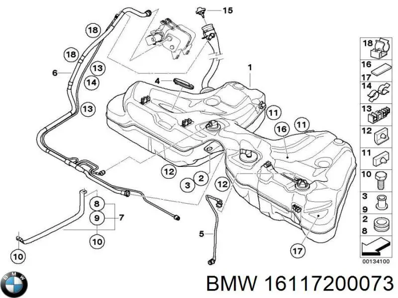  BMW 16117200073 ціна, від 19.75 USD