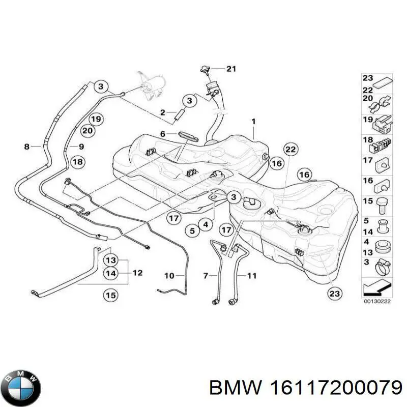Бак паливний додатковий на BMW 5 (E60)