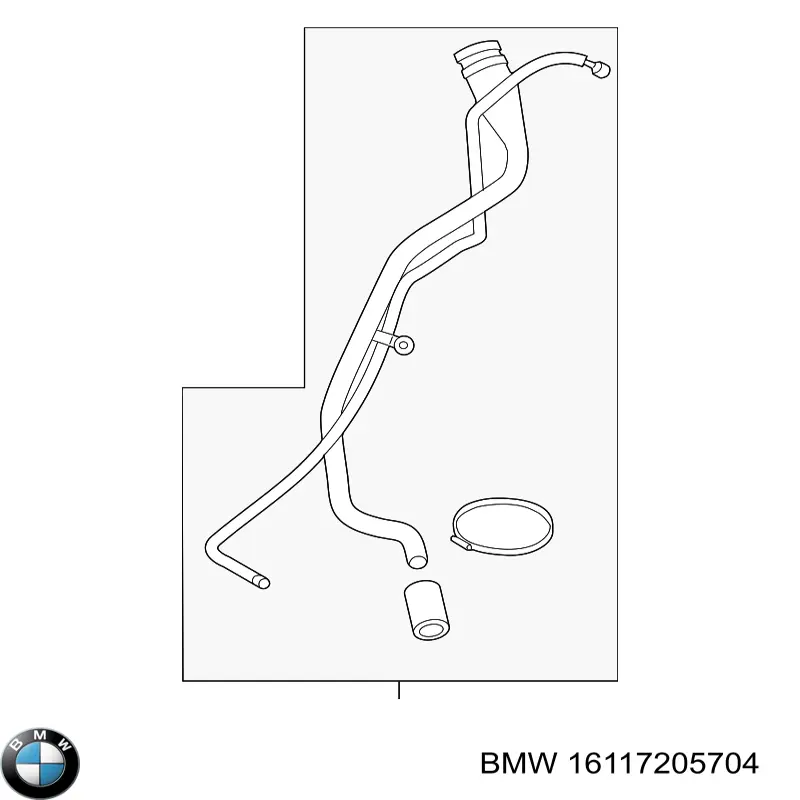 Купити 16117205704 BMW Шланг заливної горловини, паливного бака