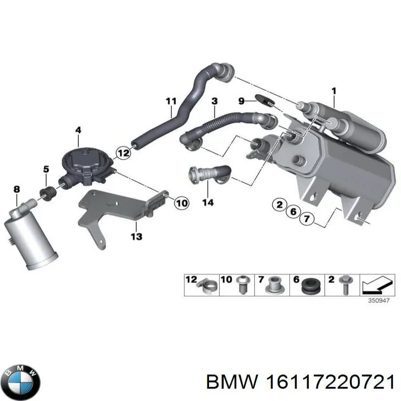 Фільтр тонкого очищення палива BMW 16117220721 ціна, від 19.64 USD