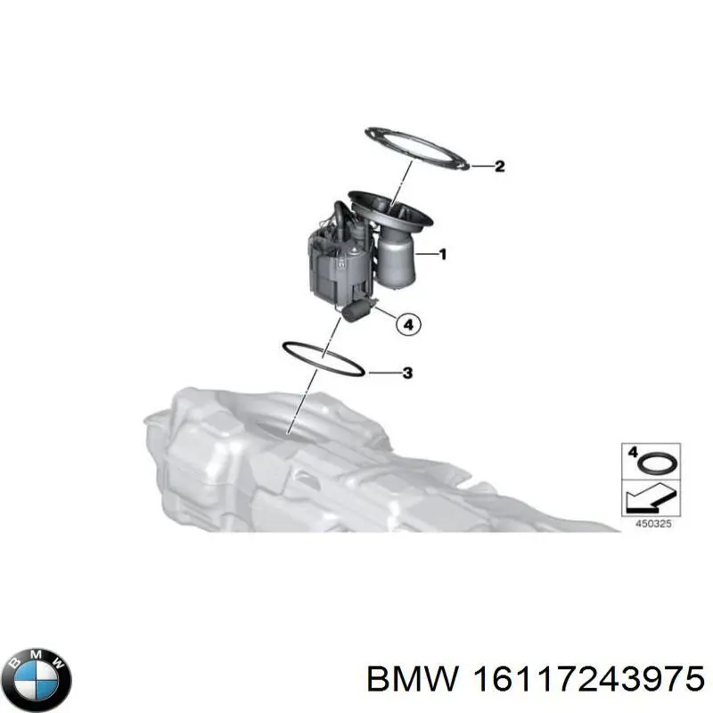 Купити 16117243975 BMW Насос занурювальний в баці