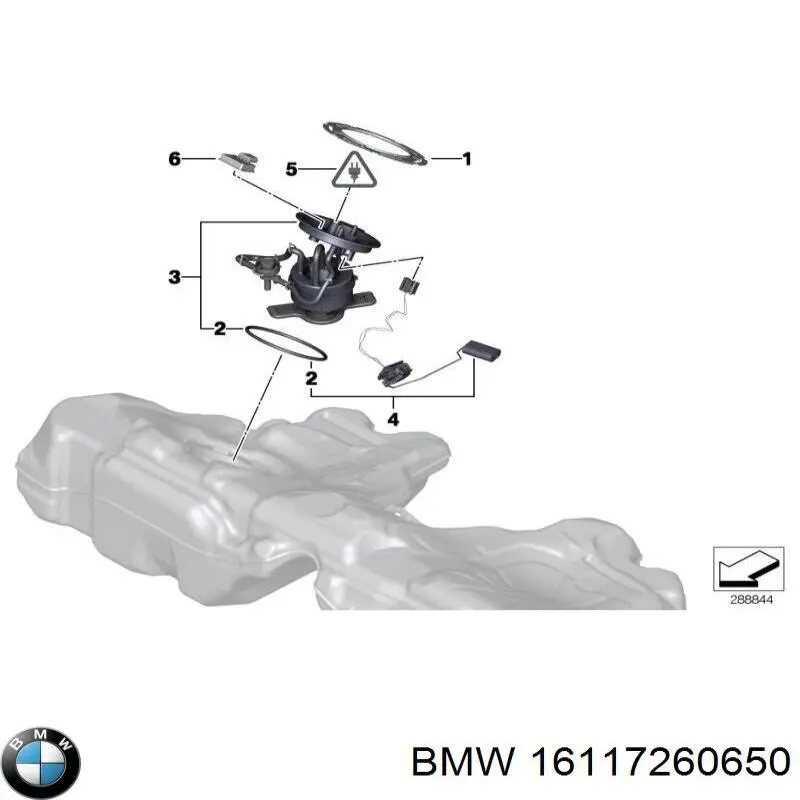 16117260650 BMW датчик рівня палива в баку