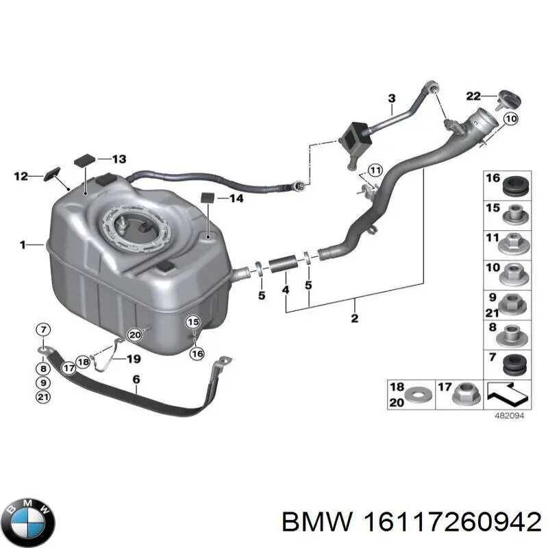 Купити 16117260942 BMW 