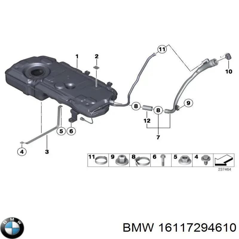 16117294610 BMW Бак паливний
