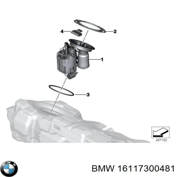 Модуль бензонасоса BMW 16117300481 ціна, від 176.07 USD