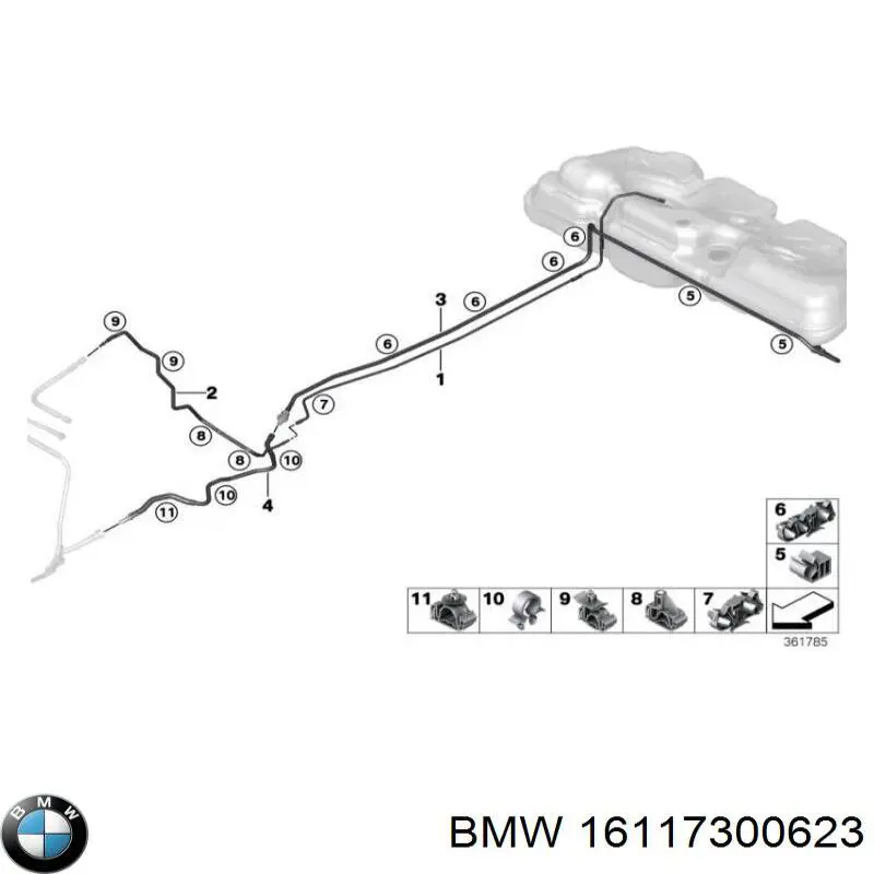 Купити 16117300623 BMW 