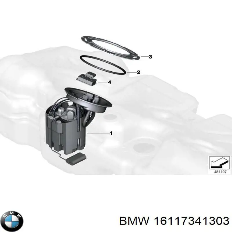 Бензонасос 16117341303 BMW